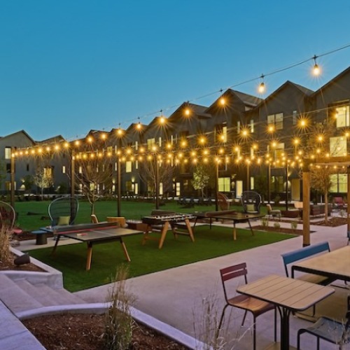 Outdoor living and grilling at the Amenity Lawn Outdoor living and grilling at the Amenity Lawn