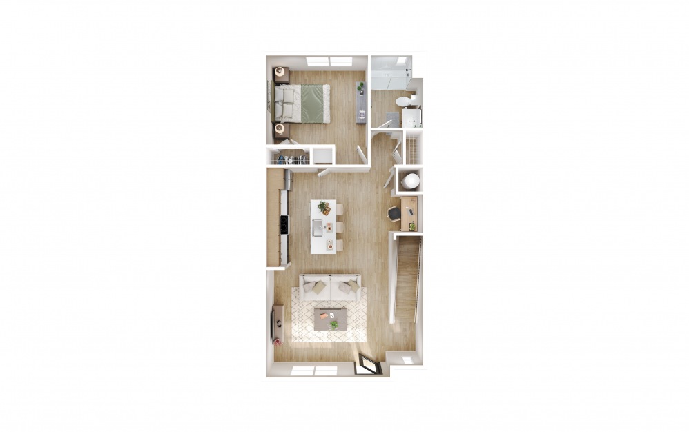 Bungalow 3 x 3 B - 3 bedroom floorplan layout with 3 baths and 1440 square feet. (Floor 1)
